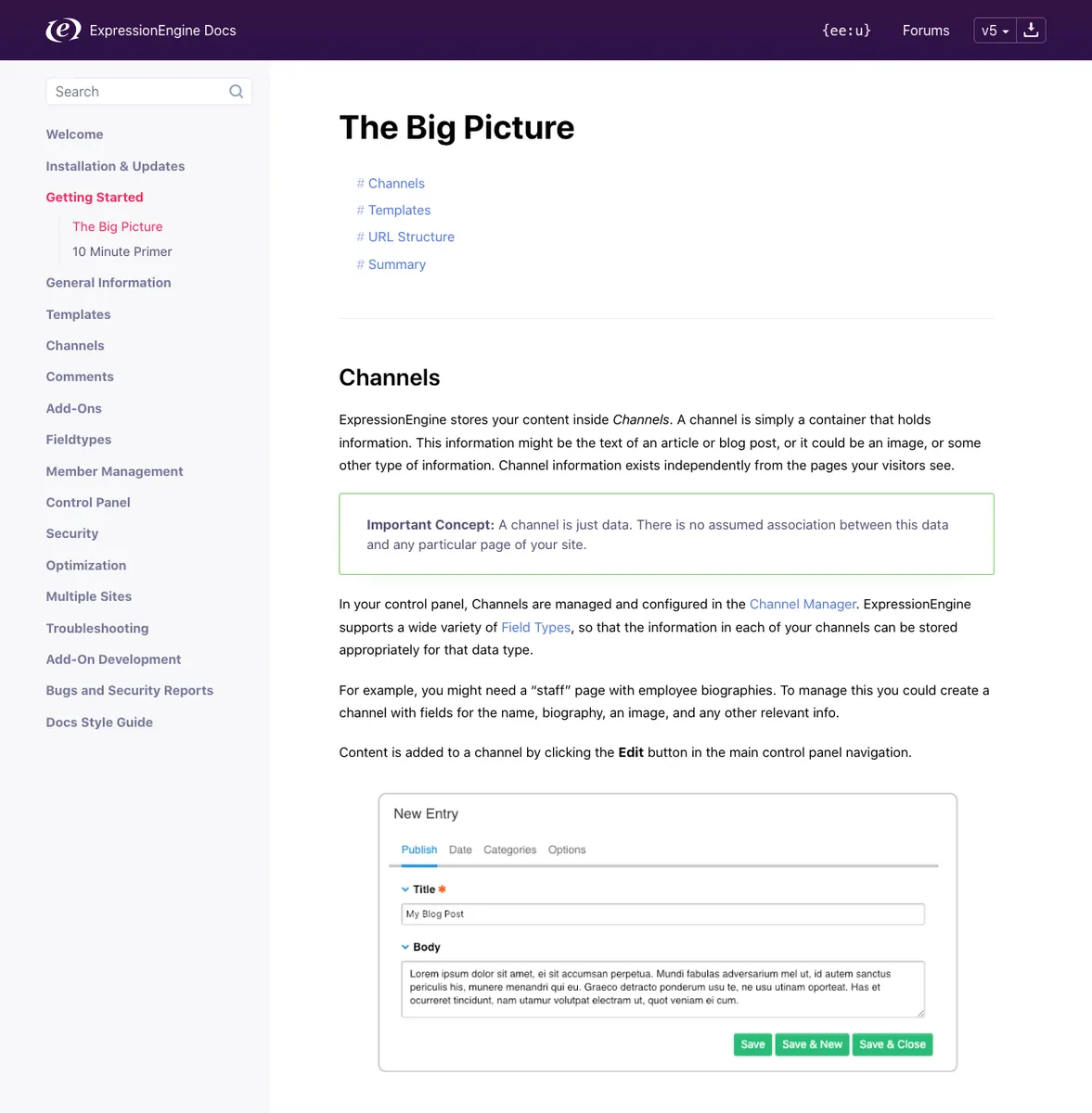EE Docs Getting Started